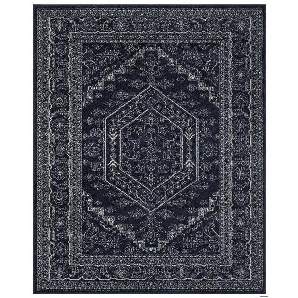 Safavieh Adirondack Power Loomed Rectangle RugNavy & Ivory 8 x 10 ft. - ADR108N-8