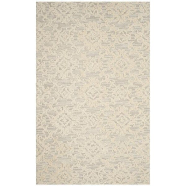 Safavieh Blossom Hand Tufted Runner Rug, Grey and Ivory - 2 ft.-3 in. x 8 ft. - BLM104A-28
