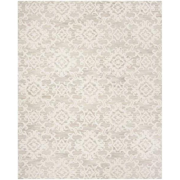 Safavieh Blossom Hand Tufted Runner Rug, Grey and Ivory - 2 ft.-3 in. x 8 ft. - BLM104A-28