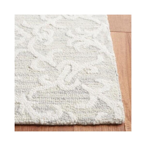 Safavieh Blossom Hand Tufted Runner Rug, Grey and Ivory - 2 ft.-3 in. x 8 ft. - BLM104A-28