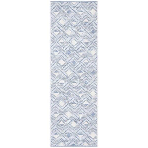 Safavieh Montauk Runner RugBlue & Ivory 2 ft.-3 in. x 7 ft. - MTK614B-27