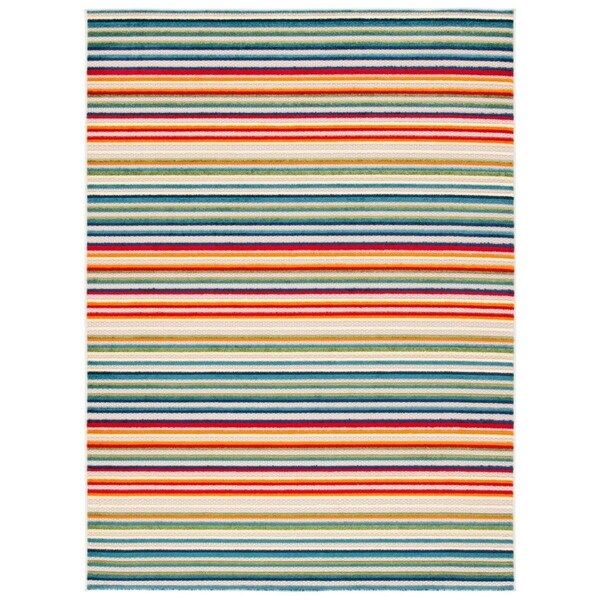 Safavieh 2 ft.-2 in. x 9 ft. Cabana Bohemian Runner Power Loomed Rug Ivory & Green - CBN323A-29