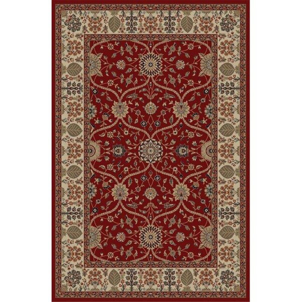 Concord Global 7 ft. 10 in. x 9 ft. 10 in. Jewel Voysey - Red - 49007