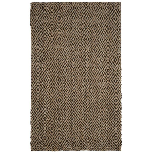 Safavieh Natural Fiber Hand Woven Accent Area Rug, Natural and Black - 2 x 3 ft. - NF181C-2