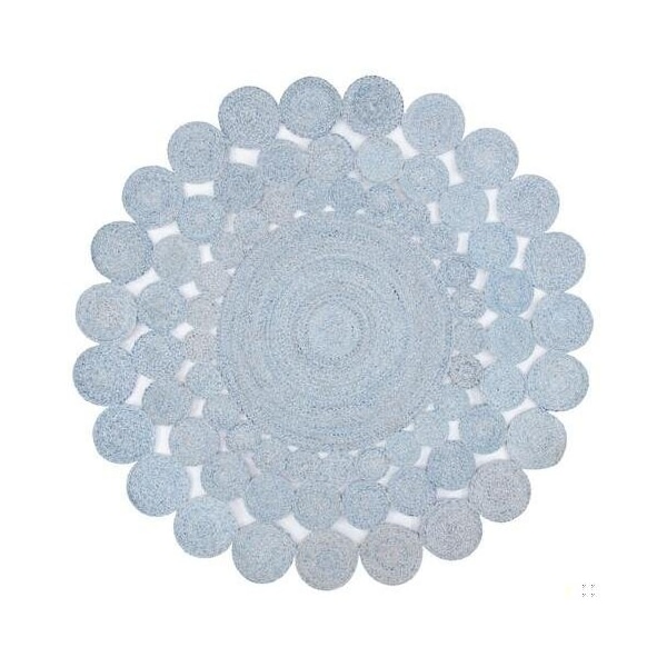 Safavieh 3 x 3 ft. Cape Cod Round Area Rug, Blue - CAP226M-3R