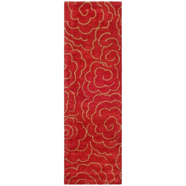 Safavieh Soho Hand Tufted Rectangle RugRed 2 ft.6 in. x 12 ft. - SOH812A-212