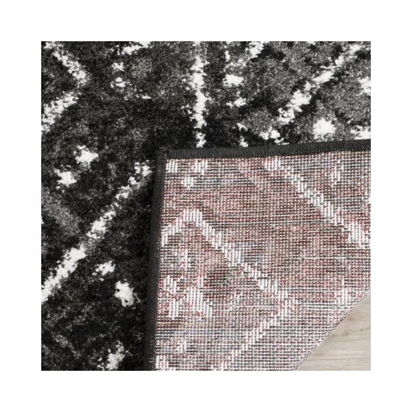 Safavieh Adirondack Power Loomed Rectangle Rug- Black - Silver- 2 ft. 6 in. x 4 ft. - ADR111C-24