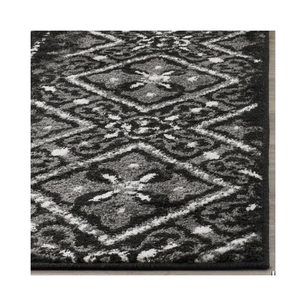 Safavieh Adirondack Power Loomed Rectangle Rug- Black - Silver- 2 ft. 6 in. x 4 ft. - ADR111C-24