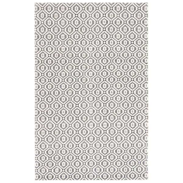 Safavieh 4 x 6 ft. Marbella Contemporary Hand Woven Rectangle Rug Black & Ivory - MRB325Z-4