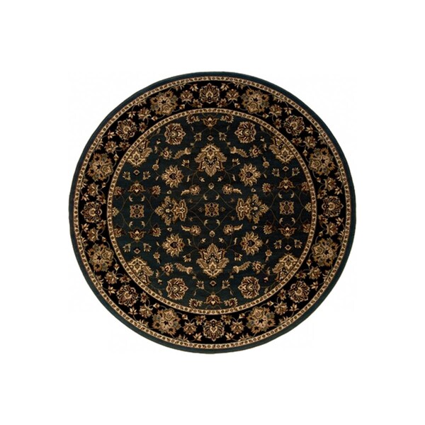 Sphinx By Oriental Weavers Area Rugs, Ariana 623H3 6' Round Round - Blue/ Black-Polypropylene - A623H3180180ST