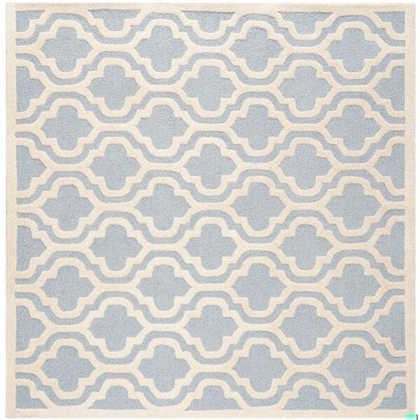 Safavieh Cambridge Hand Tufted Runner Rug- Light Blue - Ivory- 2 ft. 6 in. x 12 ft. - CAM132A-212