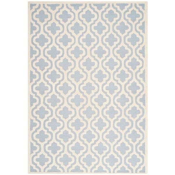 Safavieh Cambridge Hand Tufted Runner Rug- Light Blue - Ivory- 2 ft. 6 in. x 12 ft. - CAM132A-212