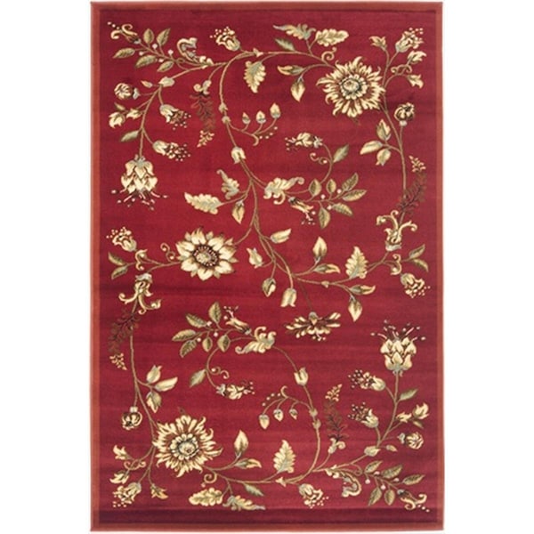 Safavieh 4 x 6 ft. Small Rectangle Lyndhurst Red and Multi Color Traditional Rug - LNH552-4091-4