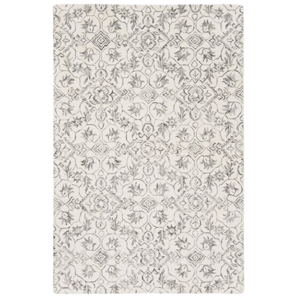 Safavieh 2 ft. 3 in. x 8 ft. Dip Dye Rectangle Hand-Tufted Rug Gray & Ivory - DDY902F-28