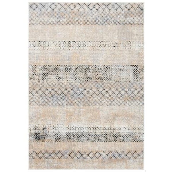 Safavieh 3 x 3 ft. Amelia 700 Round Rug, Grey & Gold - ALA761H-3R