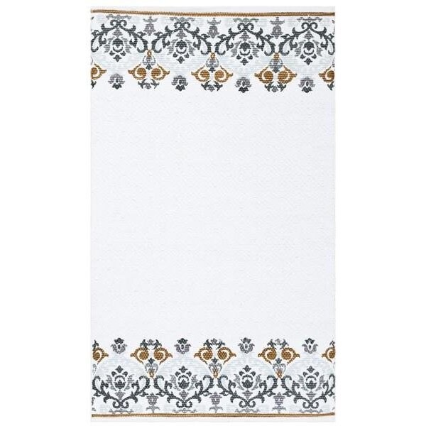 Safavieh 4 x 6 ft. Cedar Brook Rectangle Hand-Loomed Rug Ivory & Gray - CDR101F-4
