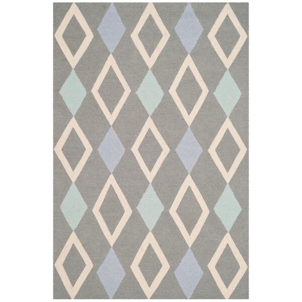 Safavieh Kids Hand Tufted Small Rectangle RugGrey & Multi Color 3 x 5 ft. - SFK902B-3