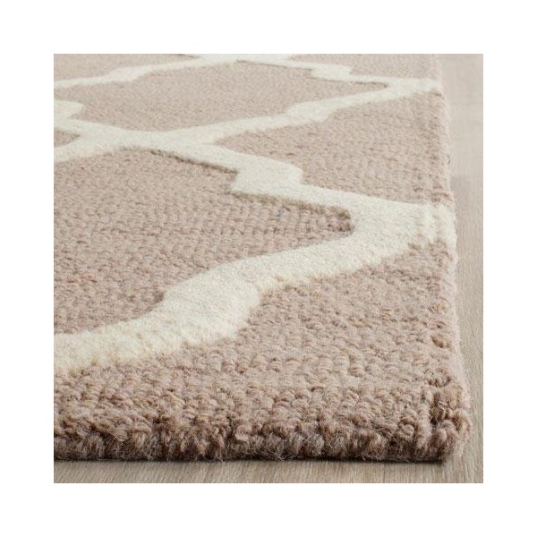 Safavieh 3 x 5 ft. Small Rectangle Transitional Cambridge- Beige and Ivory Hand Tufted Rug - CAM121J-3