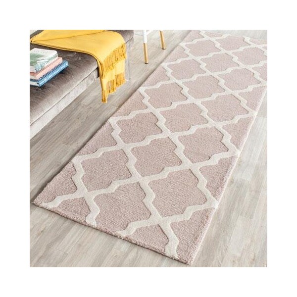 Safavieh 3 x 5 ft. Small Rectangle Transitional Cambridge- Beige and Ivory Hand Tufted Rug - CAM121J-3