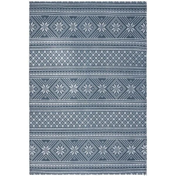 Safavieh 3 x 5 ft. Cedar Brook Rectangle Hand-Loomed Rug Blue & Ivory - CDR711M-3