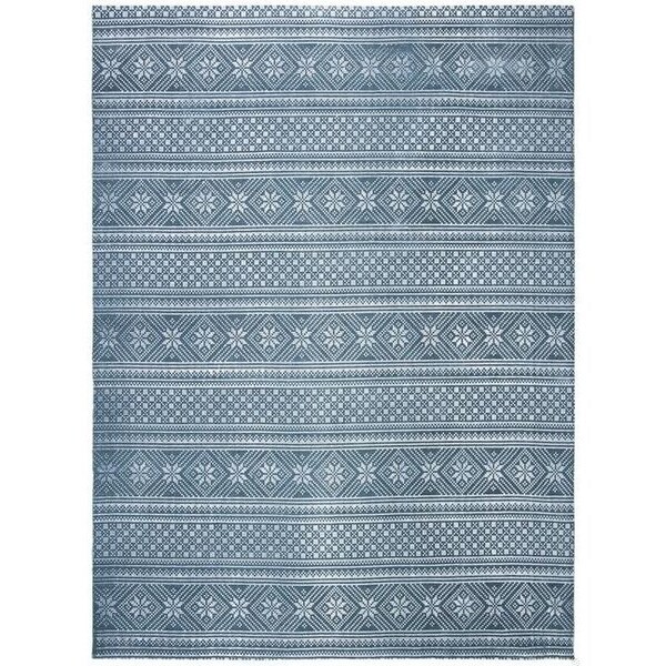 Safavieh 3 x 5 ft. Cedar Brook Rectangle Hand-Loomed Rug Blue & Ivory - CDR711M-3