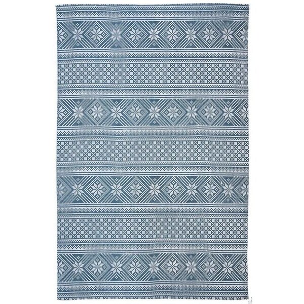 Safavieh 3 x 5 ft. Cedar Brook Rectangle Hand-Loomed Rug Blue & Ivory - CDR711M-3