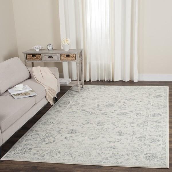 Safavieh 2 ft.-3 in. x 12 ft. Carnegie Power Loomed Runner Rug, Cream and Grey - CNG621D-212