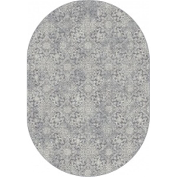 Dynamic Rugs Ancient Garden Oval Rugs, Light Blue - 5.3 x 7.7 in. - ANOV69571624666