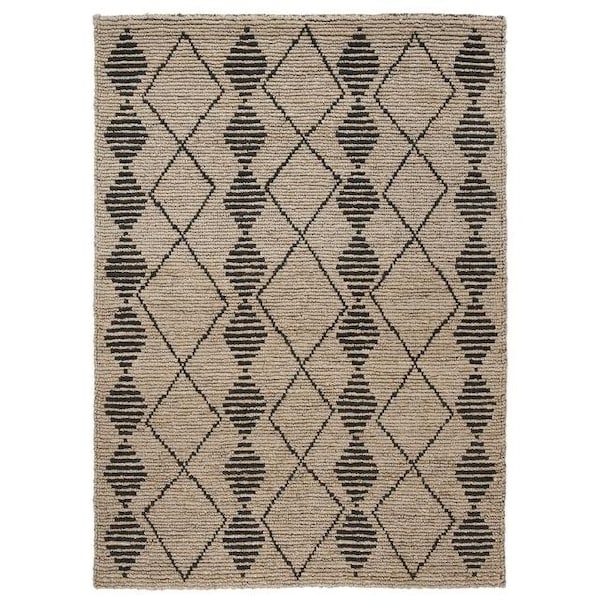 Safavieh Bohemian Rectangle Hand Loomed RugsBeige & Black 2 ft.-6 in. x 8 ft. - BOH703Z-28