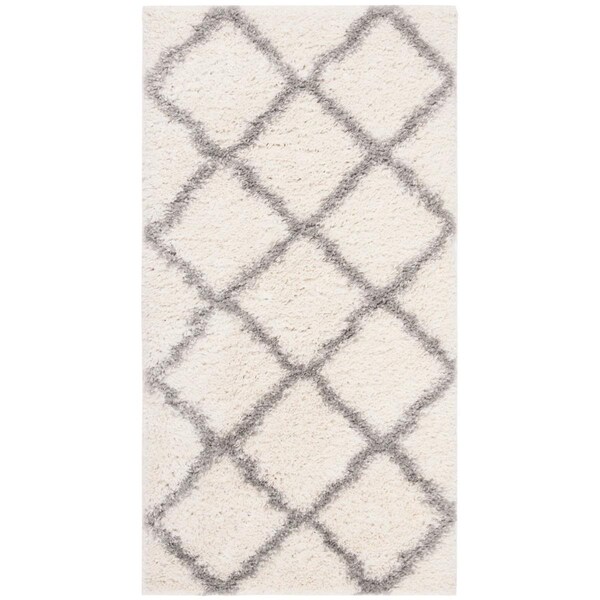 Safavieh Parma Shag RugCream & Grey 2 ft. 3 in. x 8 ft. - PMA521A-28