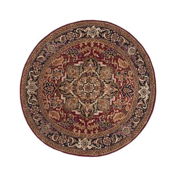 Safavieh Classic Hand Tufted Rectangle RugRed & Navy 2 ft.3 in. x 14 ft. - CL763B-214