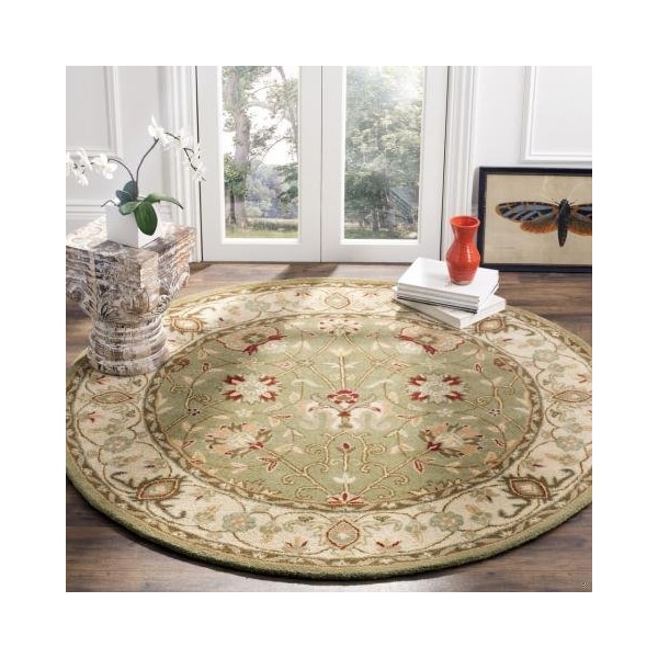 Safavieh 2 ft.-3 in. x 10 ft. Runner Traditional Antiquity- Sage Hand Tufted Rug - AT21D-210