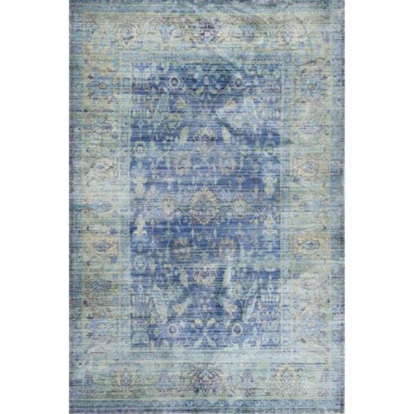 Safavieh Valencia Power Loomed Runner Rug- Blue - Multi- 2 ft. 3 in. x 8 ft. - VAL123M-28