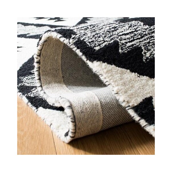 Safavieh 4 x 6 ft. Aspen Rectangle Hand Tufted RugCharcoal & Black - APN813Z-4