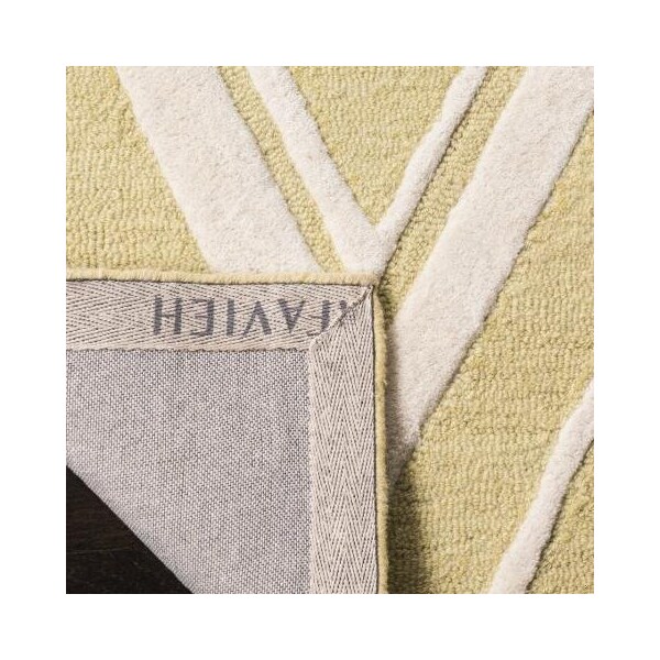 Safavieh 4 x 6 ft. Cambridge Hand Tufted Small Rectangle Area RugLight Gold & Ivory - CAM711L-4