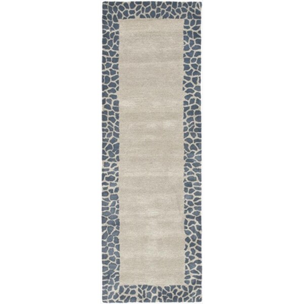 Safavieh 2 ft. 6 x 8 ft. Runner Contemporary Soho Silver and Grey Hand Tufted Rug - SOH739B-28