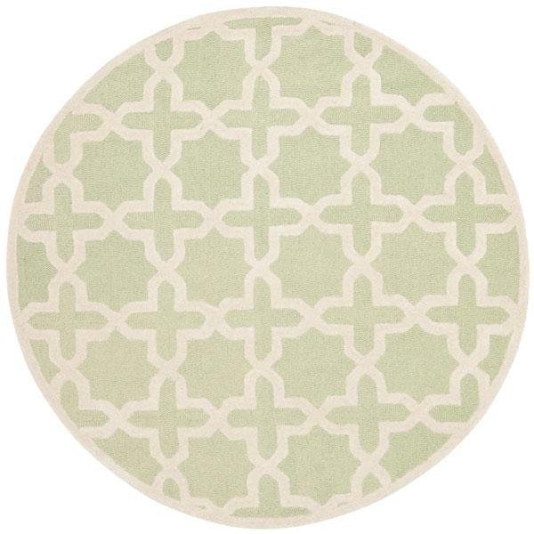 Safavieh Cambridge Hand Tufted Runner Rugs, Light Green and Ivory - 2 ft.-6 in. x 8 ft. - CAM125B-28