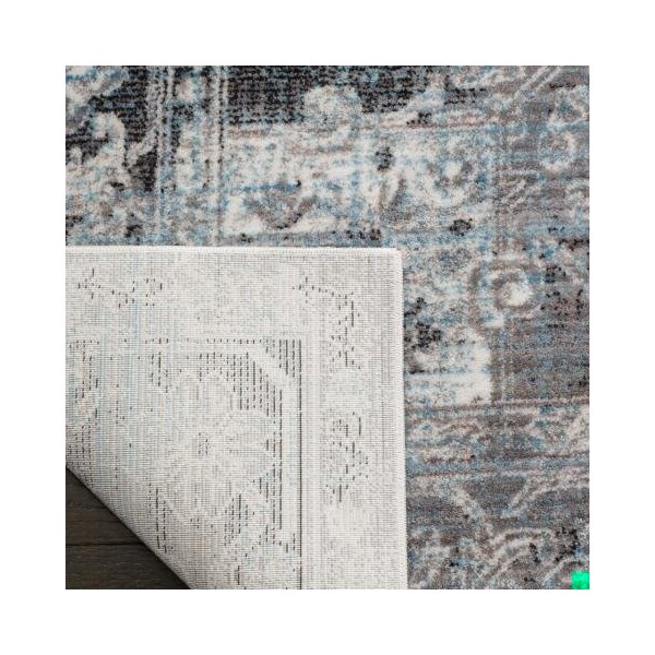 Safavieh Claremont Power Loomed Runner RugIvory & Grey 2 ft. 6 in. x 7 ft. 9 in. - CLR665G-28