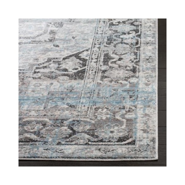 Safavieh Claremont Power Loomed Runner RugIvory & Grey 2 ft. 6 in. x 7 ft. 9 in. - CLR665G-28