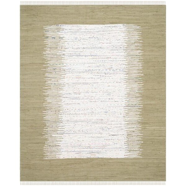 Safavieh Montauk Hand Woven Rectangle Rug- Ivory - Olive- 9 x 12 ft. - MTK711K-9
