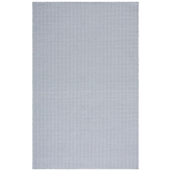Safavieh 4 x 6 ft. Hampton Power Loomed Rectangle Rug Grey & Blue - HTN230L-4