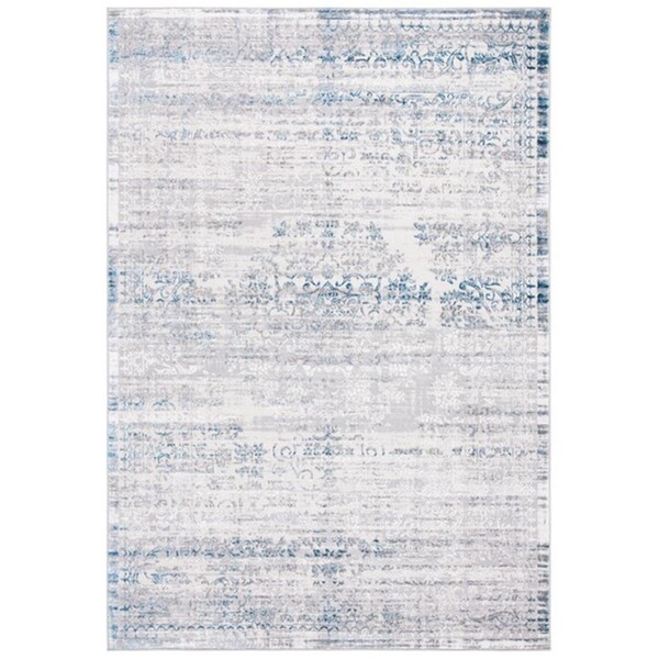 Safavieh 6 ft. 7 in. x 6 ft. 7 in. Amelia Contemporary Square Power Loomed Rug - Gray & Blue - ALA298F-7SQ