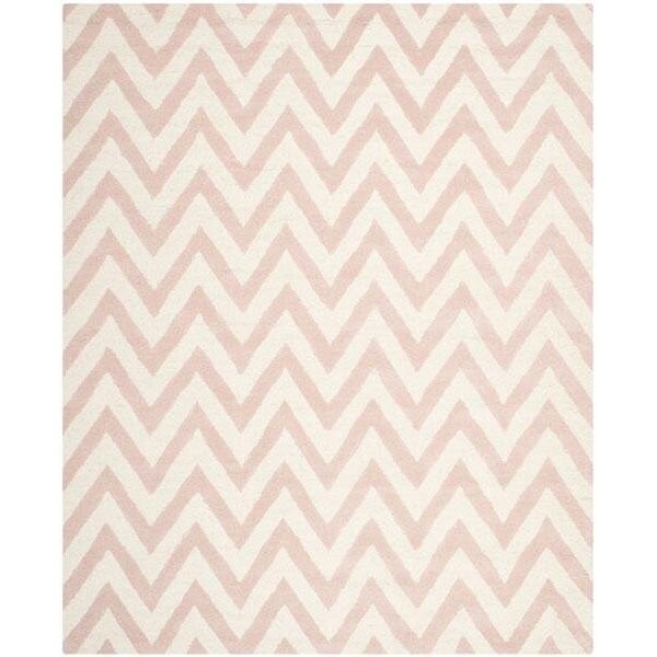 Safavieh Cambridge Hand Tufted Runner Rug- Light Pink - Ivory- 2 ft. 6 in. x 4 ft. - CAM139M-24