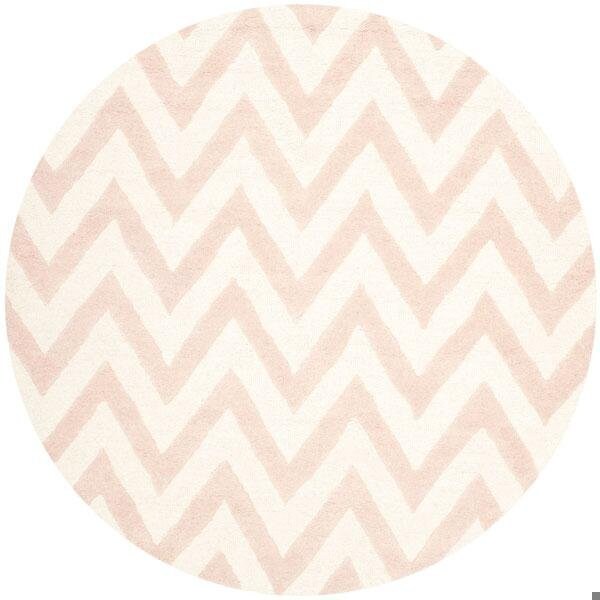 Safavieh Cambridge Hand Tufted Runner Rug- Light Pink - Ivory- 2 ft. 6 in. x 4 ft. - CAM139M-24