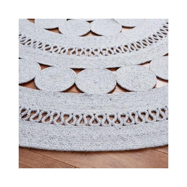 Safavieh 5 x 5 ft. Cape Cod Round Area Rug, Grey - CAP222F-5R