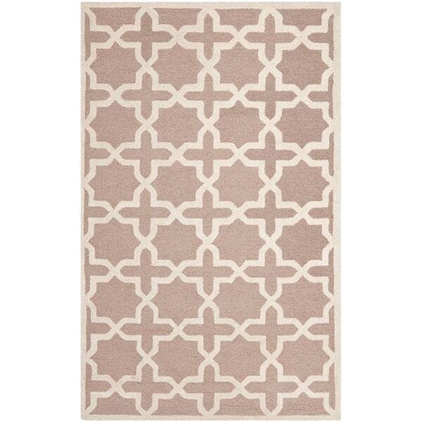 Safavieh Cambridge Hand Tufted Runner Rug- Beige - Ivory- 2 ft. 6 in. x 18 ft. - CAM125J-218