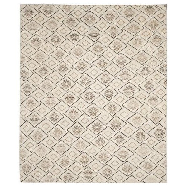 Safavieh Challe Hand Knotted Medium Rectangle Area RugIvory 6 x 9 ft. - CLE318A-6