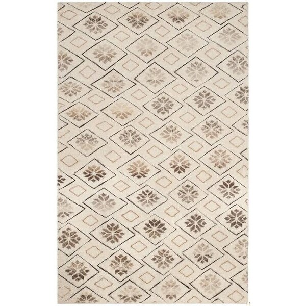 Safavieh Challe Hand Knotted Medium Rectangle Area RugIvory 6 x 9 ft. - CLE318A-6