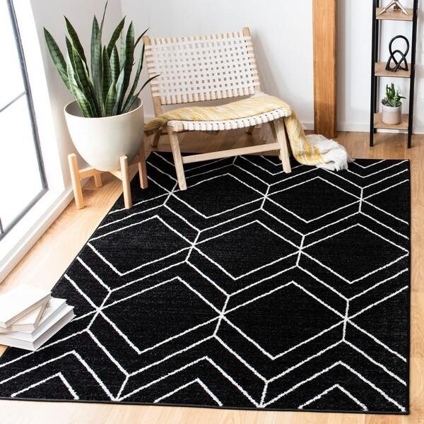 Safavieh 2 ft. 6 in. x 4 ft. Adirondack RugBlack & Ivory - ADR241Z-24