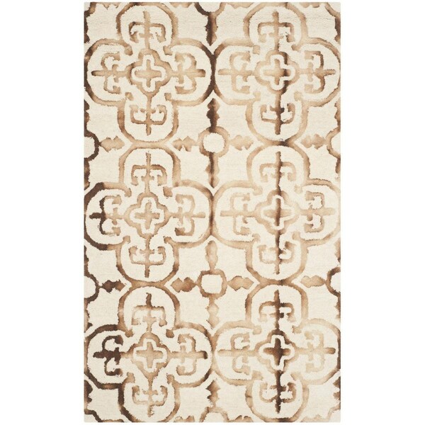 Safavieh Dip Dye Hand Tufted Medium Rectangle RugIvory & Camel 4 x 6 ft. - DDY711E-4